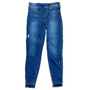Spanx Jeans Jean-ish Ankle Skinny Jegging Blue Stretch Pull On Size Medium